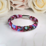 Seidenarmband Pink Lila