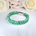 Seidenarmband Türkis