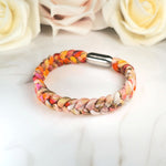 Seidenarmband Orange Rosa